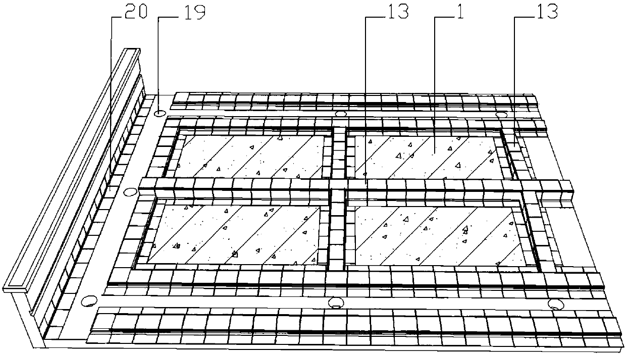 Construction method for planting roof structure