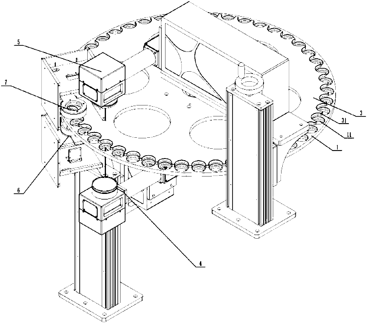 Laser marking device and marking method