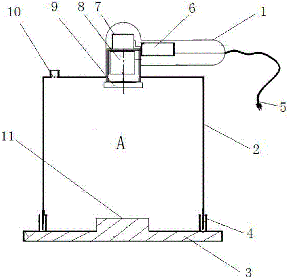 Rock experiment standard test piece drying and heat shrink tube baking device and operation method thereof