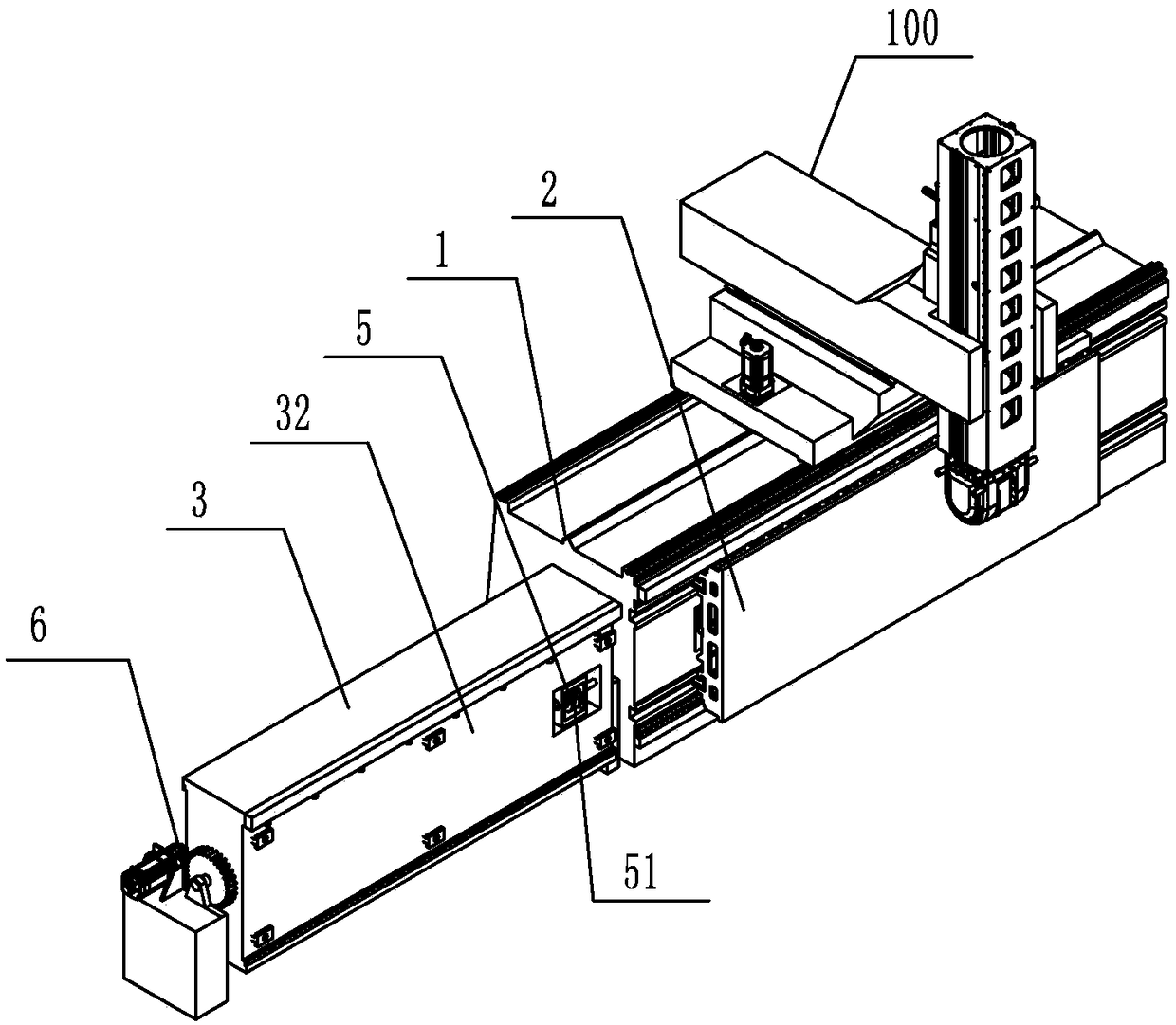 Method and plate flipping milling machine for achieving five-axis single-wall horizontal plate flipping milling