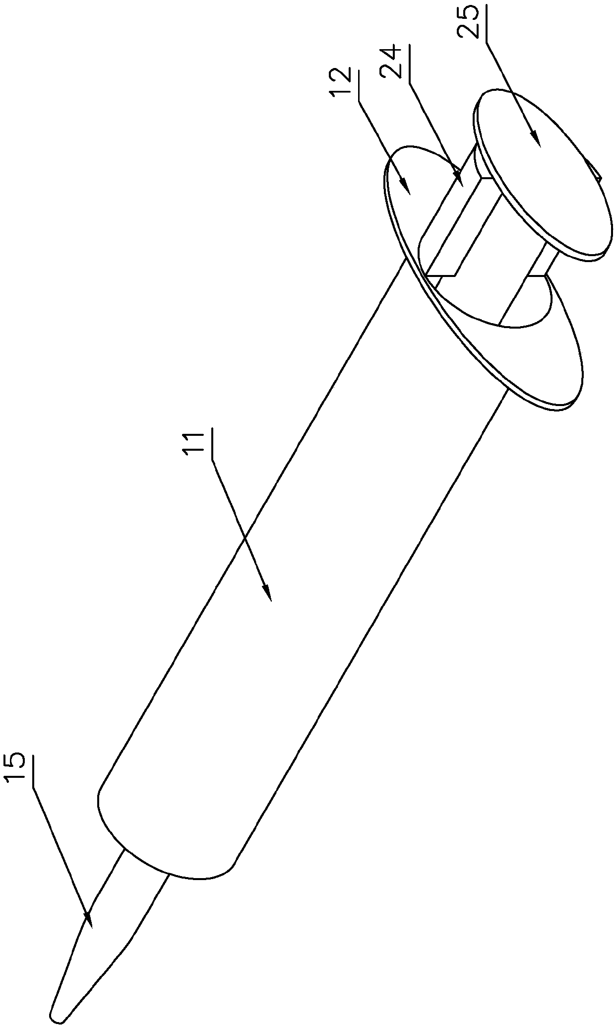 Medical disposable self-destructing syringe