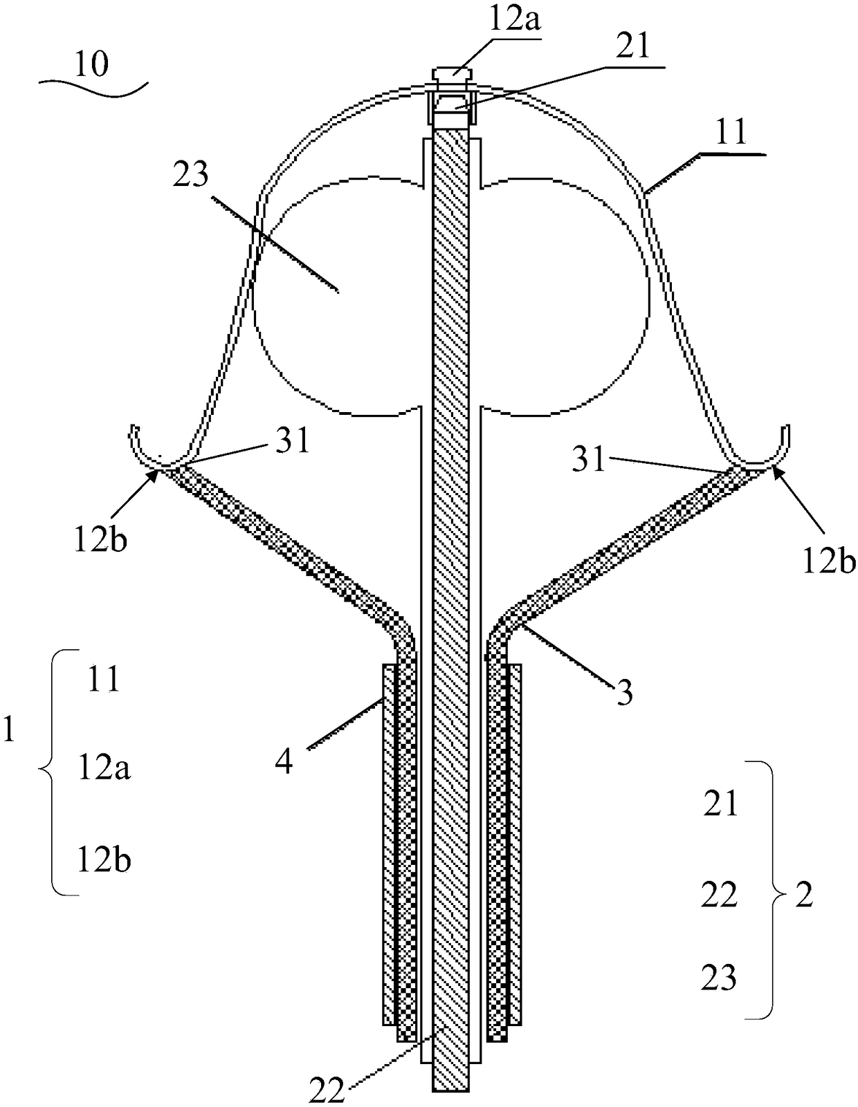 Left ventricular isolation system, left ventricular isolation device and conveying device thereof