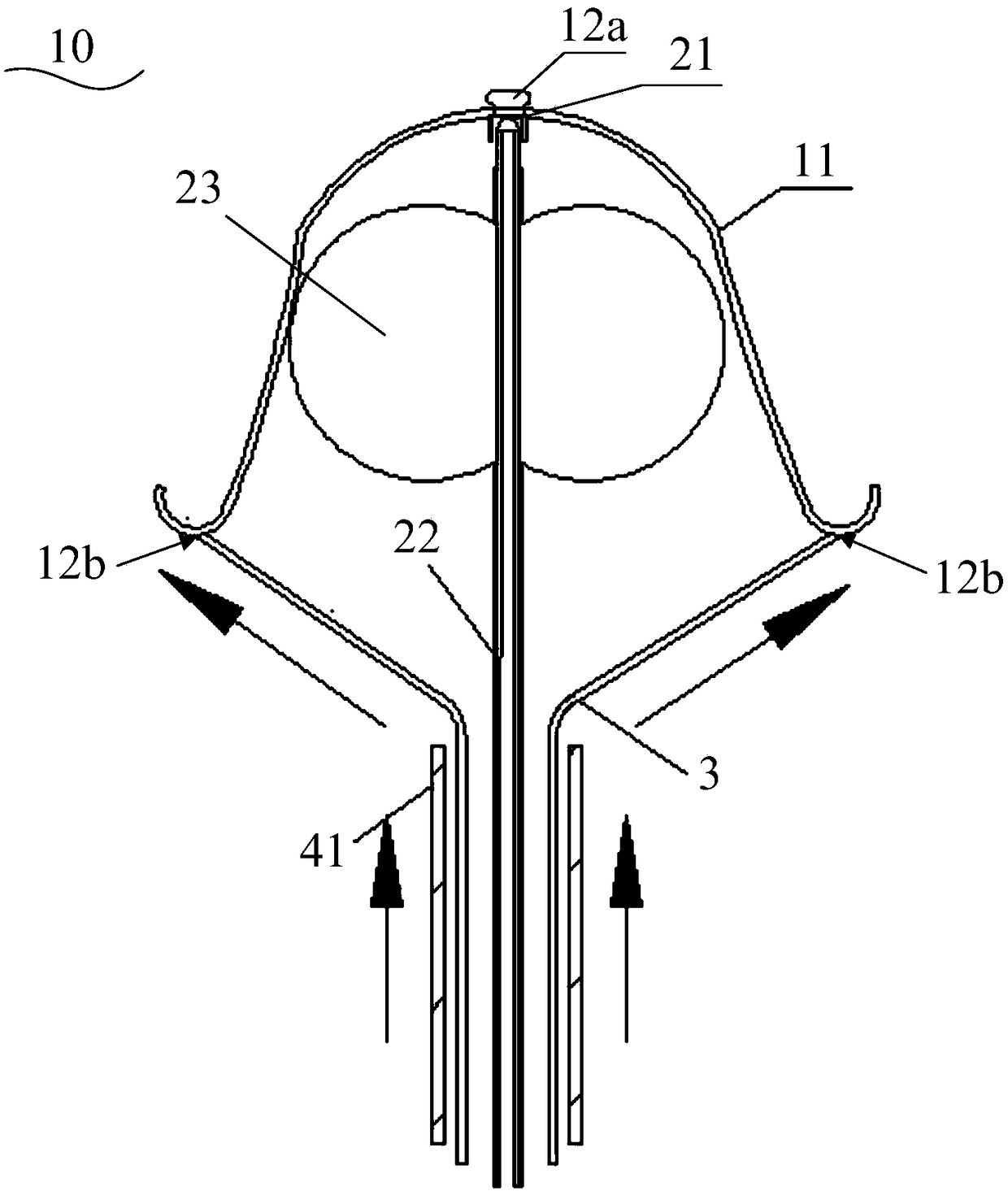 Left ventricular isolation system, left ventricular isolation device and conveying device thereof