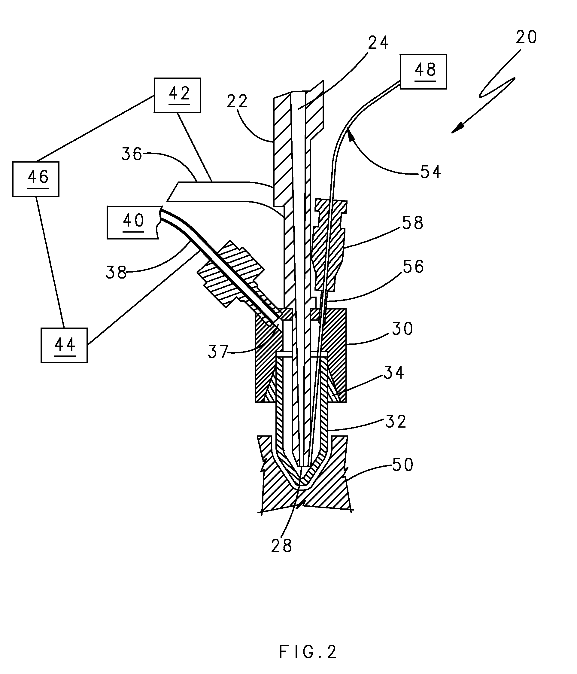 Dual outlet pyrolyzer for biological agent detection system