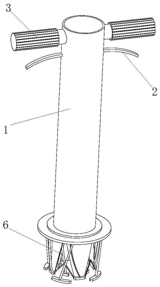 Seedling transplanting device capable of tearing plastic film