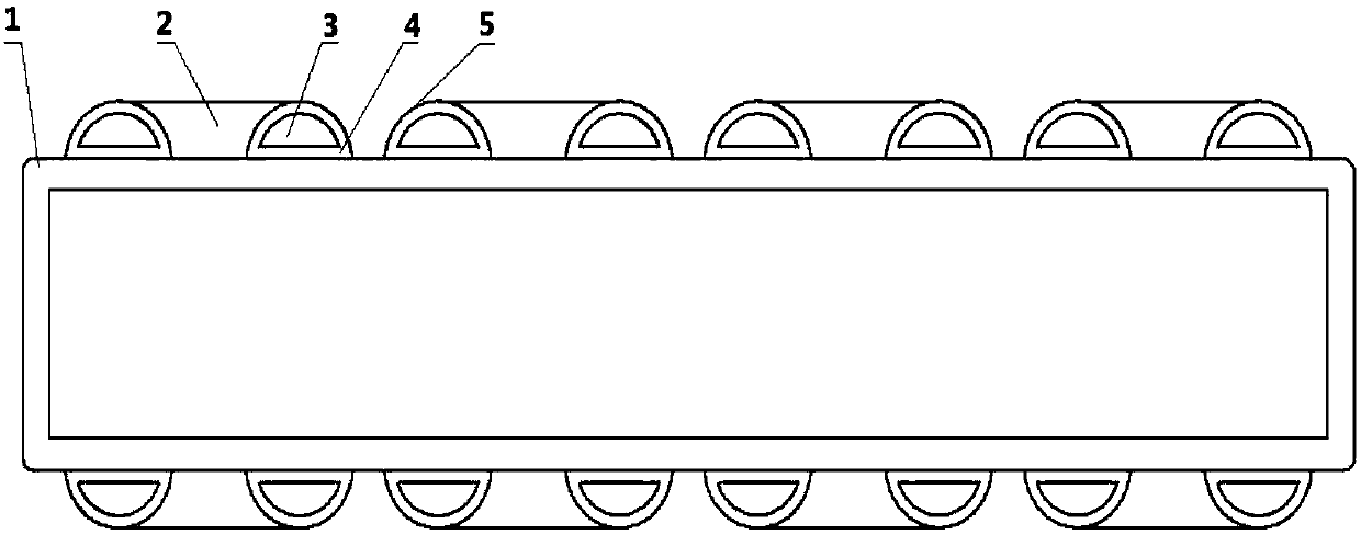 Battery case having radiating tube and battery thereof