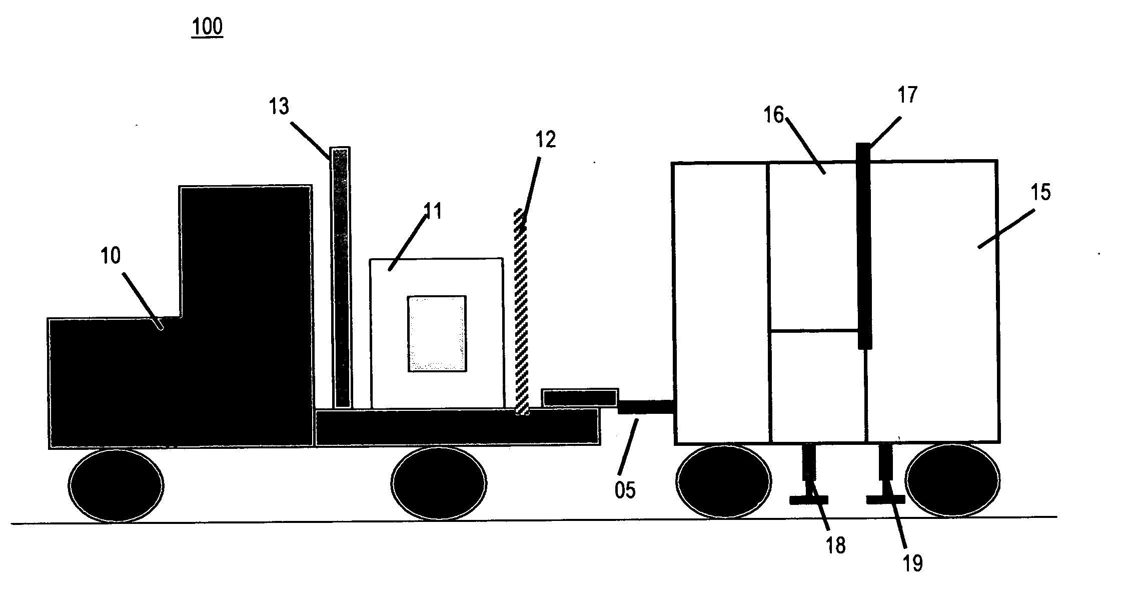 Single boom cargo scanning system