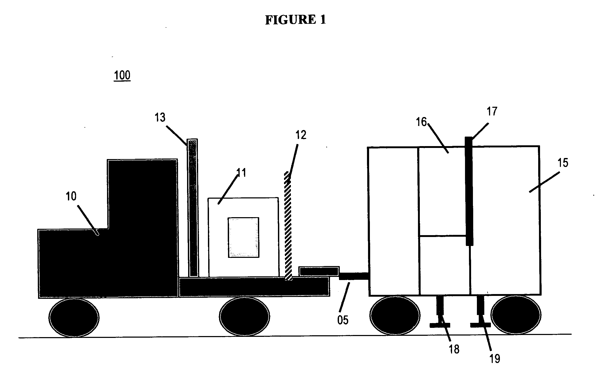 Single boom cargo scanning system