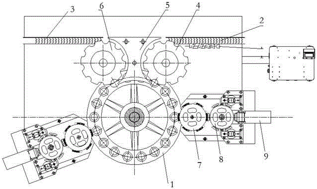 Label fetching and sticking mechanism of beer bottle labeling machine