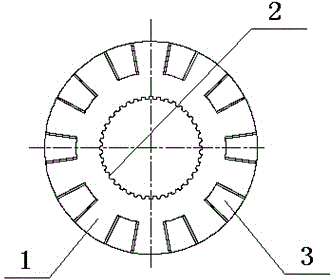 Production process of automotive middle-rear axle transmission meshing sleeve