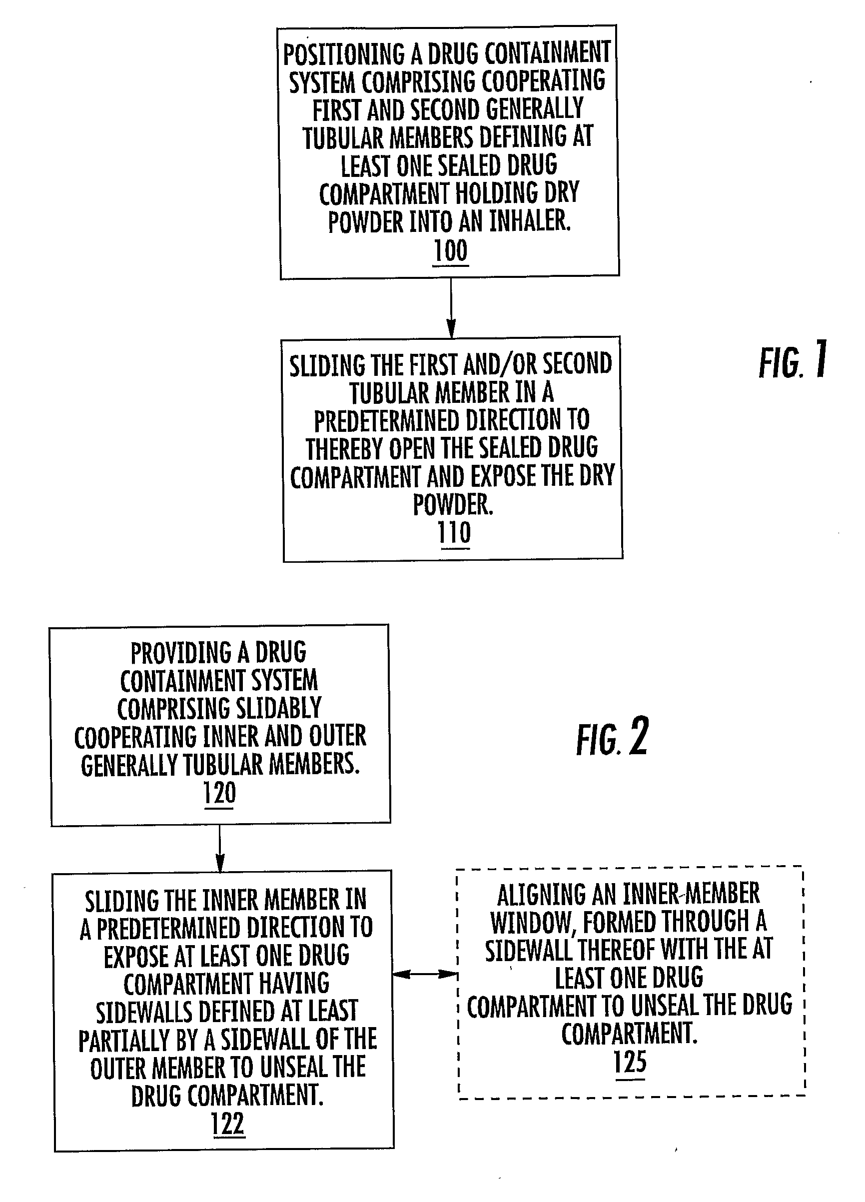 Tubular Dry Powder Drug Containment Systems, Associated Inhalers and Methods