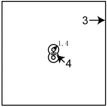 High efficient microwave energy receiving board formed by secondary wavelength resonance structural units