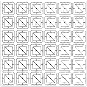 High efficient microwave energy receiving board formed by secondary wavelength resonance structural units