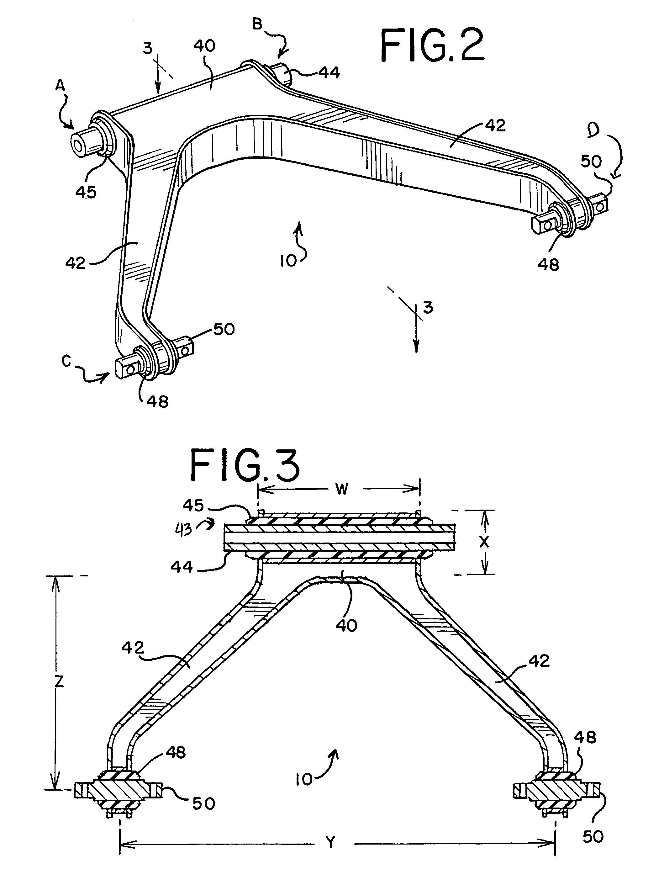 Wishbone-shaped linkage component and suspension systems incorporating the same