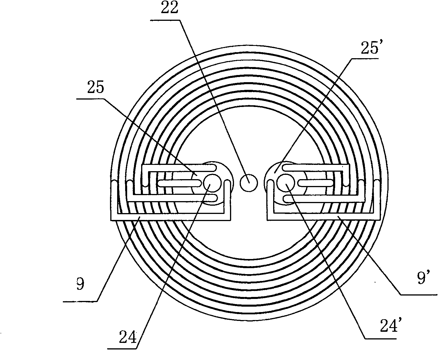 Hot water heat converter and central air conditioner using the same