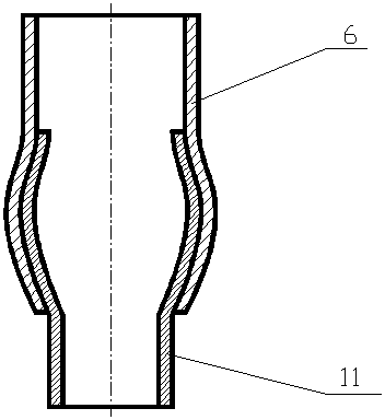 Method and device for connecting metal pipe based on laser shock wave technology