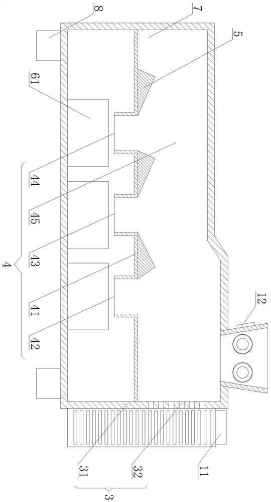 One-time winnowing equipment system for leaf medicinal materials