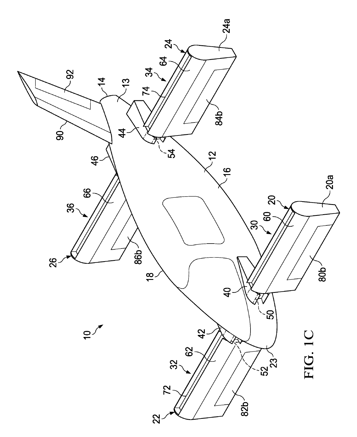 Apparatus and method for directing thrust from tilting cross-flow fan wings on an aircraft