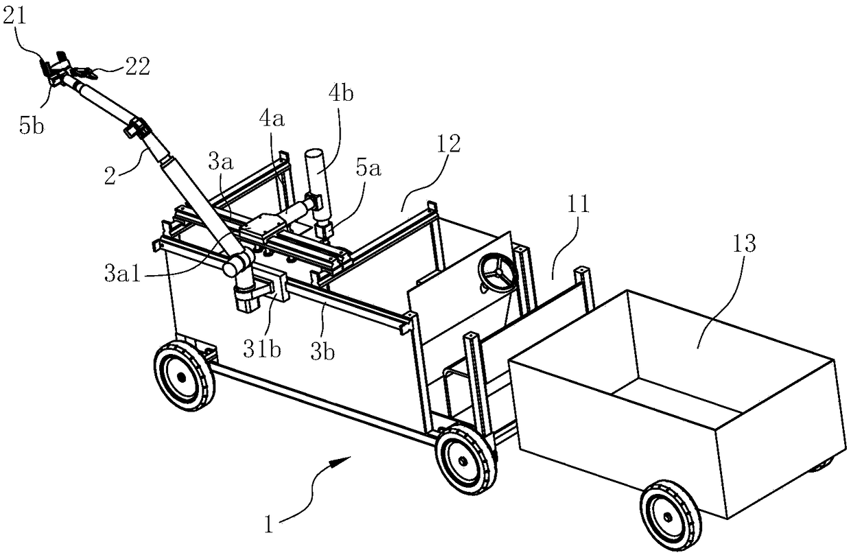 Gardening tree management vehicle