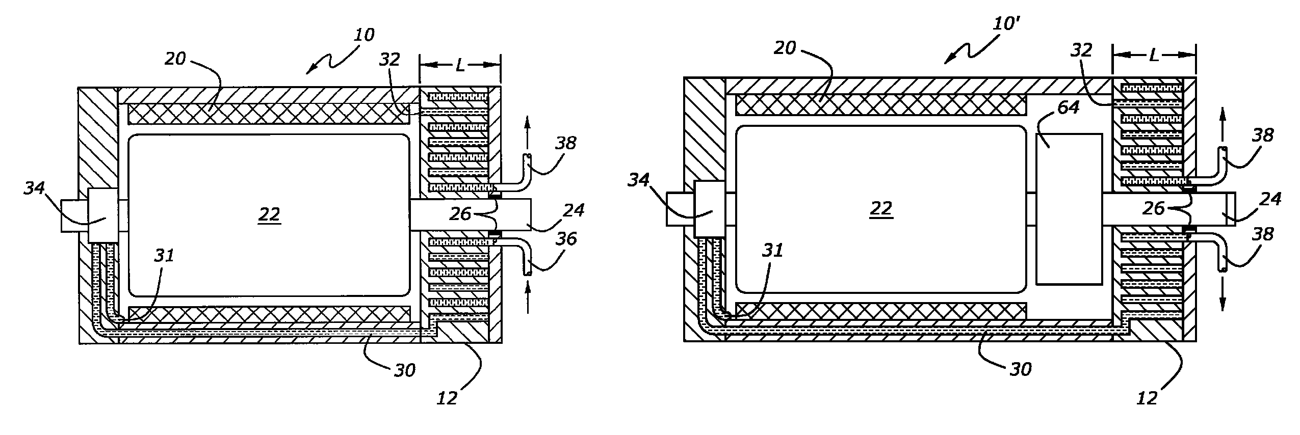 Cooling system and method for an electric motor