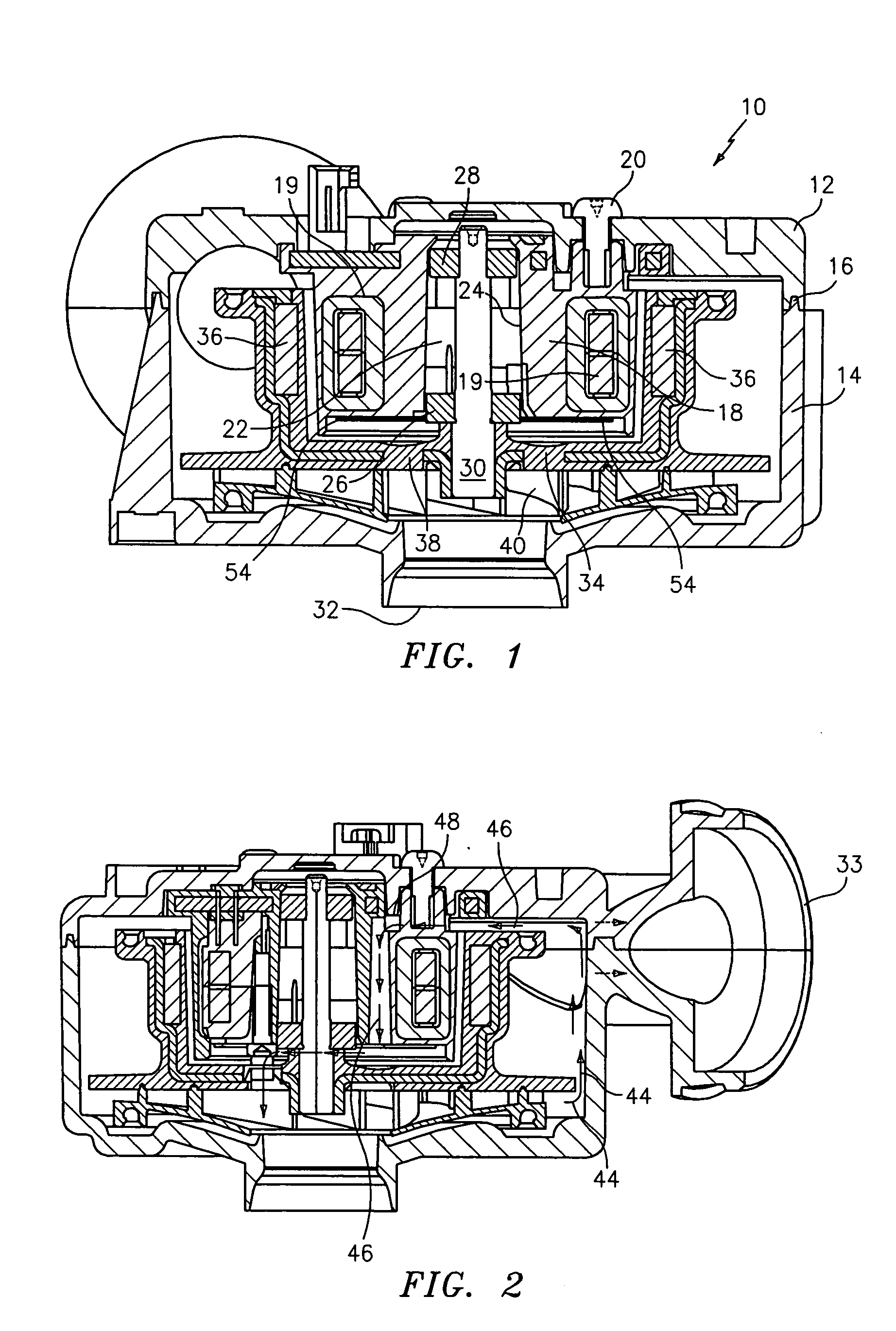 Low part count blower-motor assembly in common housing