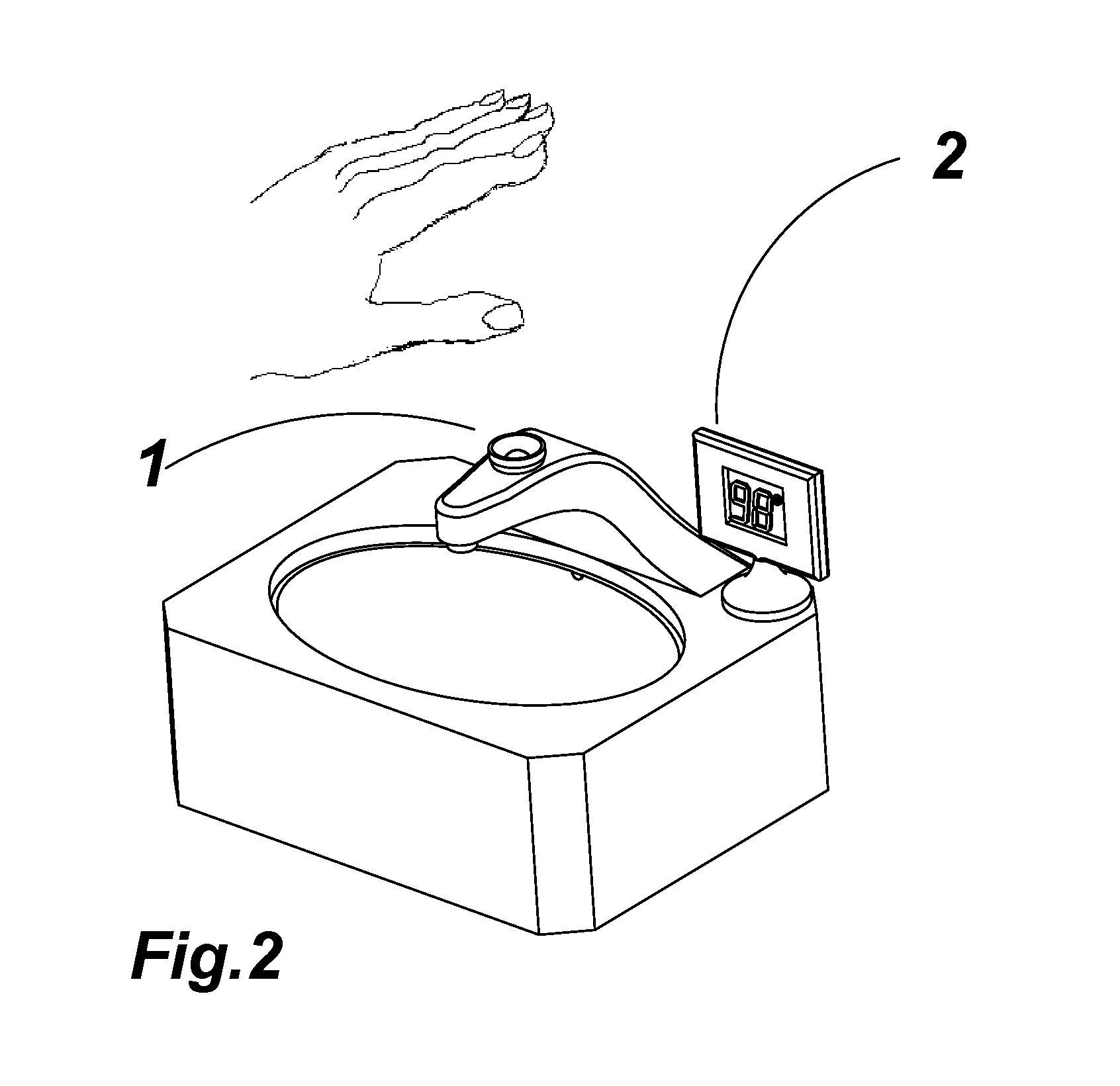 Touchless hand gesture device controller