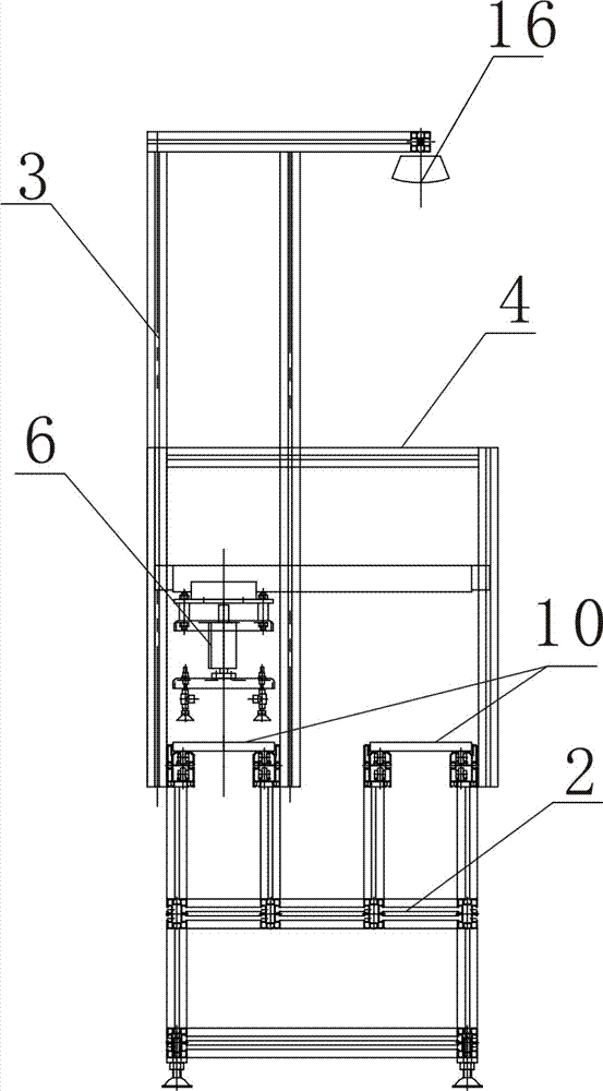 Bottom valve and piston valve assembly line as well as bottom valve and piston valve assembly error identification method