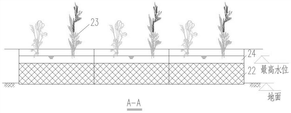 Railway stockyard surface runoff collecting, purifying, storing and recycling system