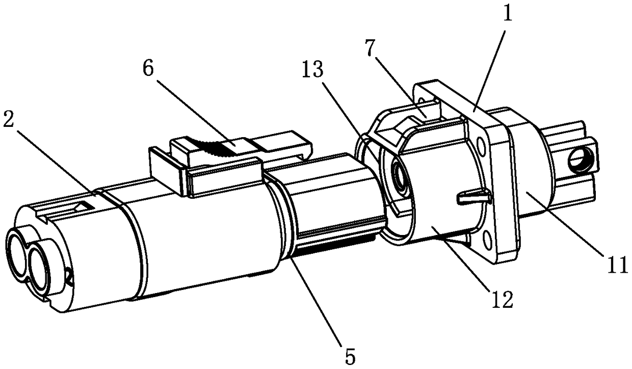 Waterproof connector and battery using same