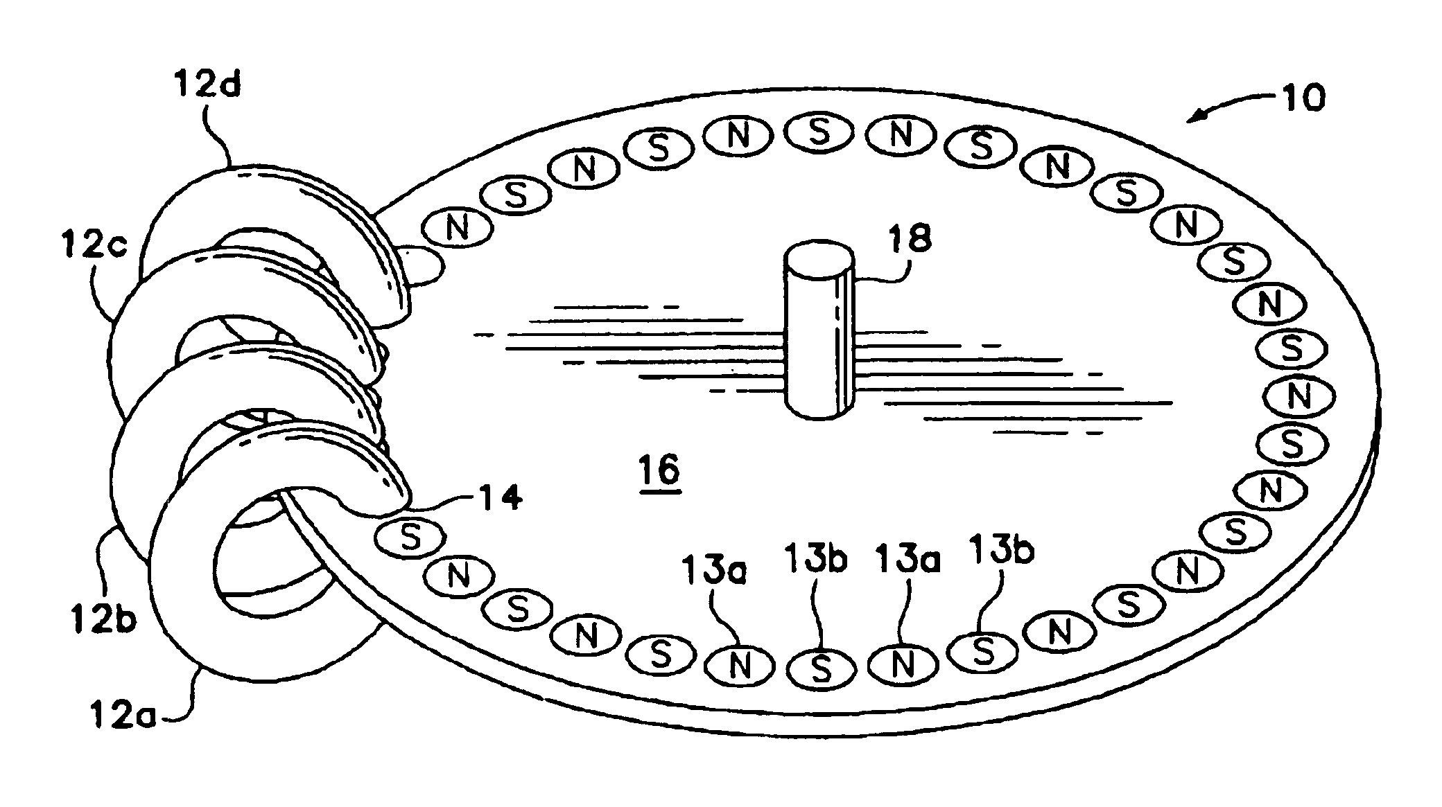 Brushless electro-mechanical device