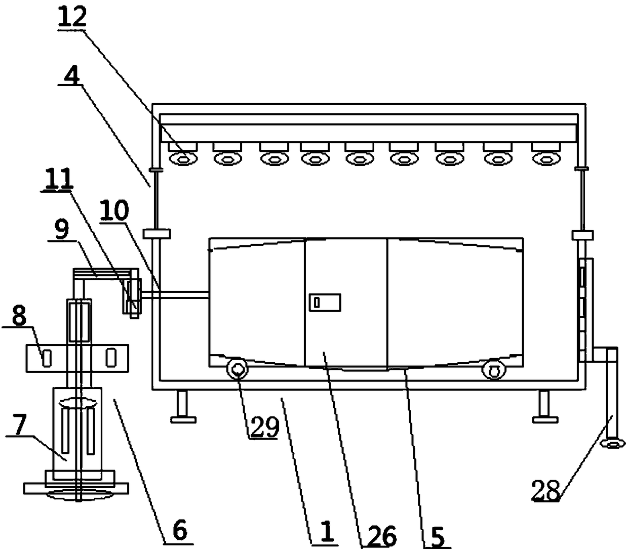 Washing and drying device for honeysuckles