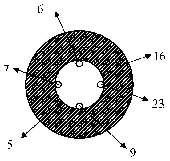 Fluidized mining method for on-situ pyrolyzed gas of high gas coal seam