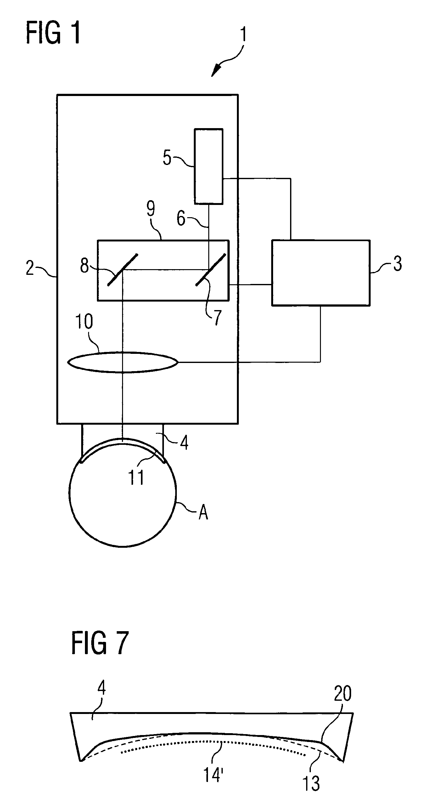 Apparatus for generating a correcting cut surface in the cornea of an eye so as to correct ametropia as well as a contact element for such apparatus