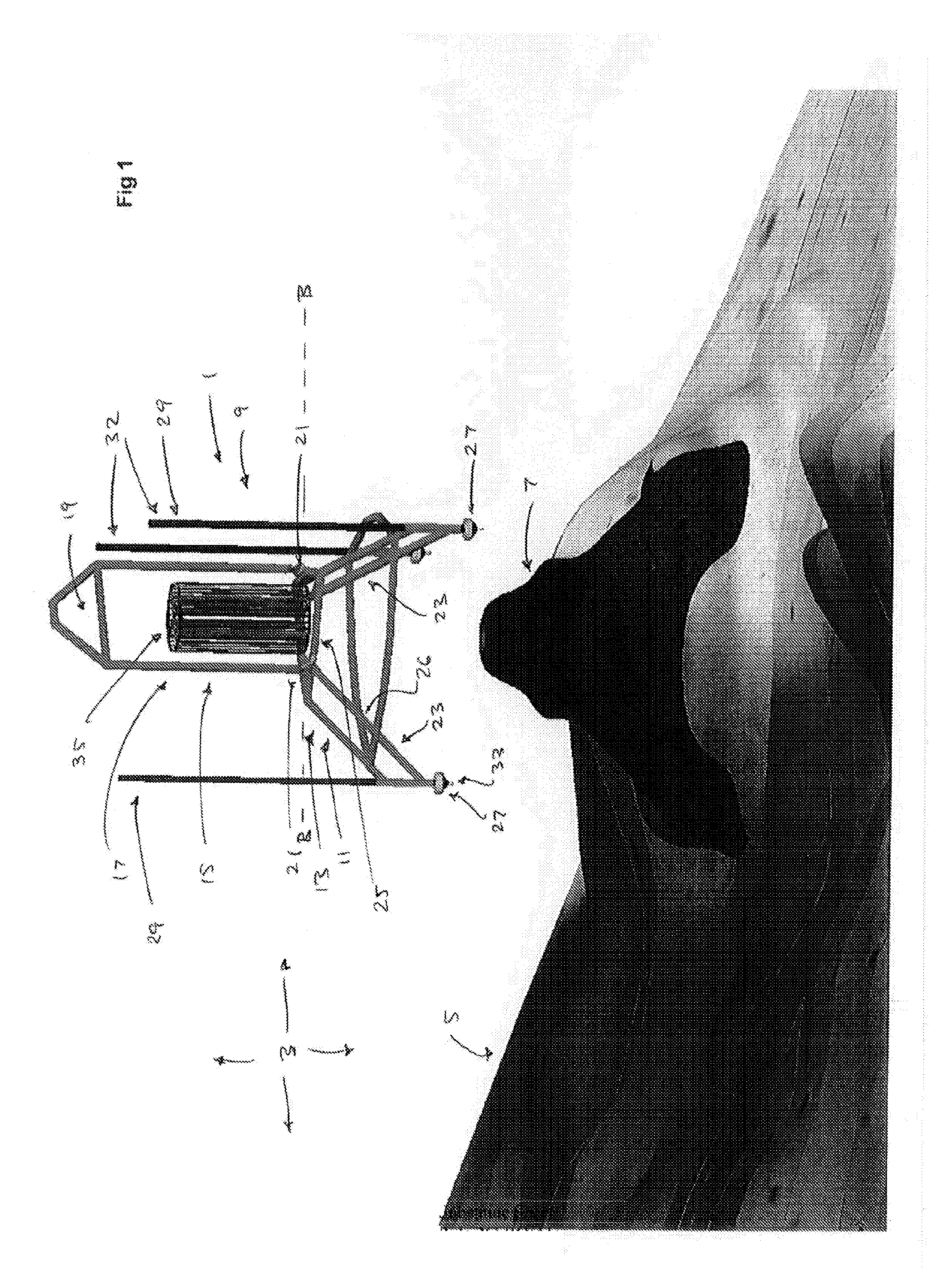 Apparatus and method for recovery of metals from a body of fluid by electrodeposition