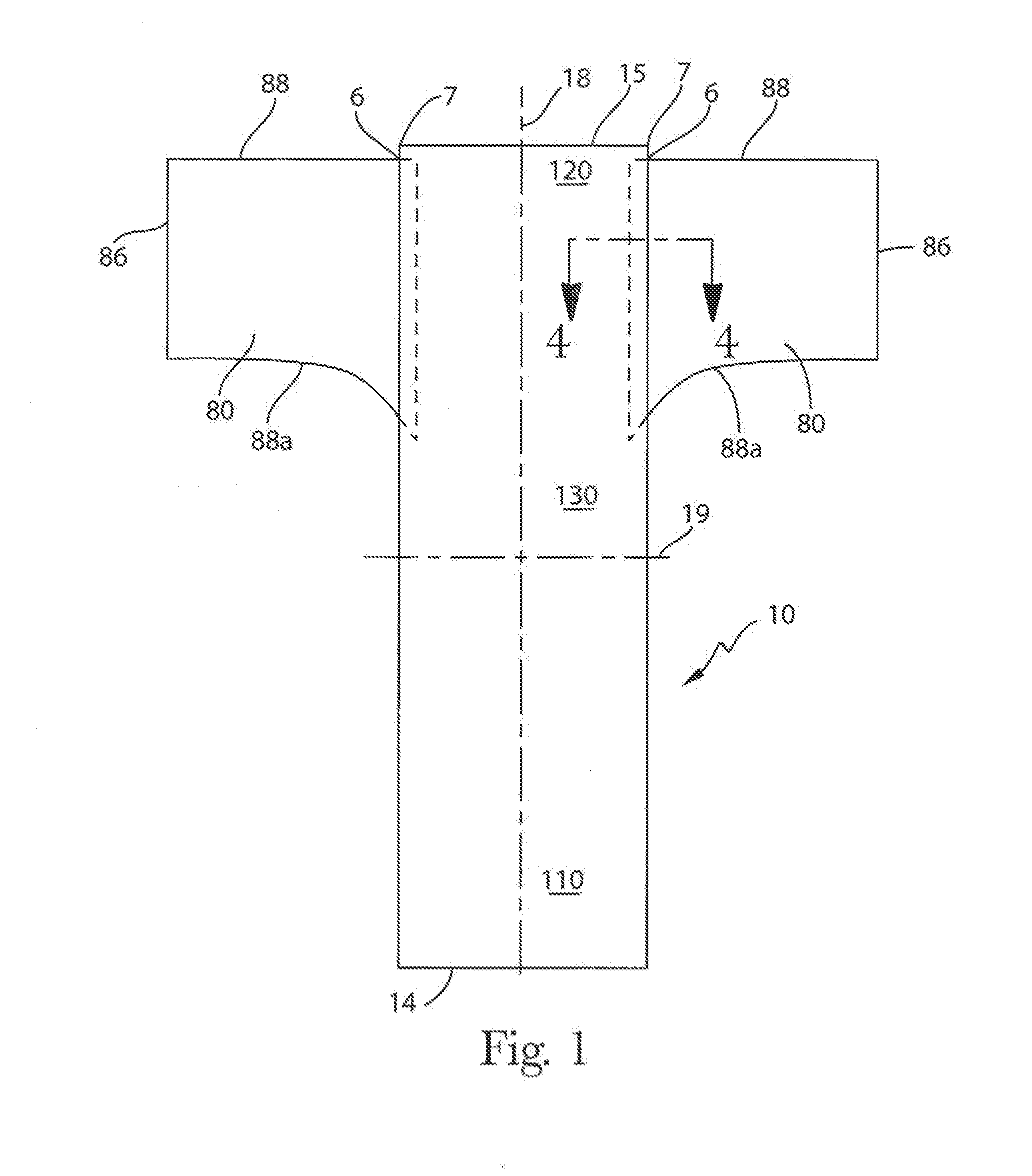 Disposable absorbent pant with efficient design and convenient single section side stretch panels