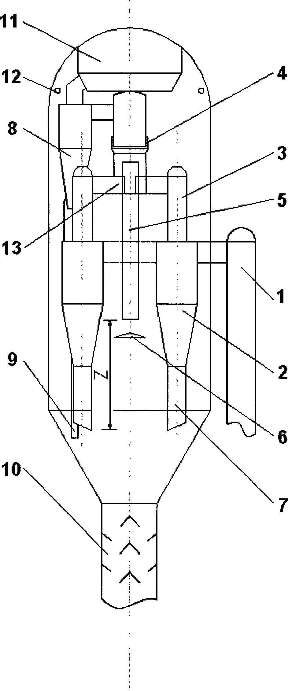 Method and device for inhibiting coking of residue fluid catalytic disengager