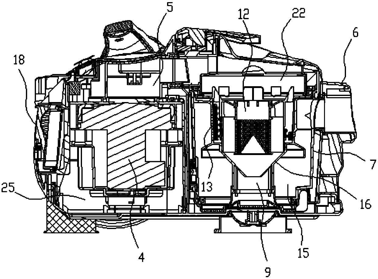 Vacuum cleaner structure