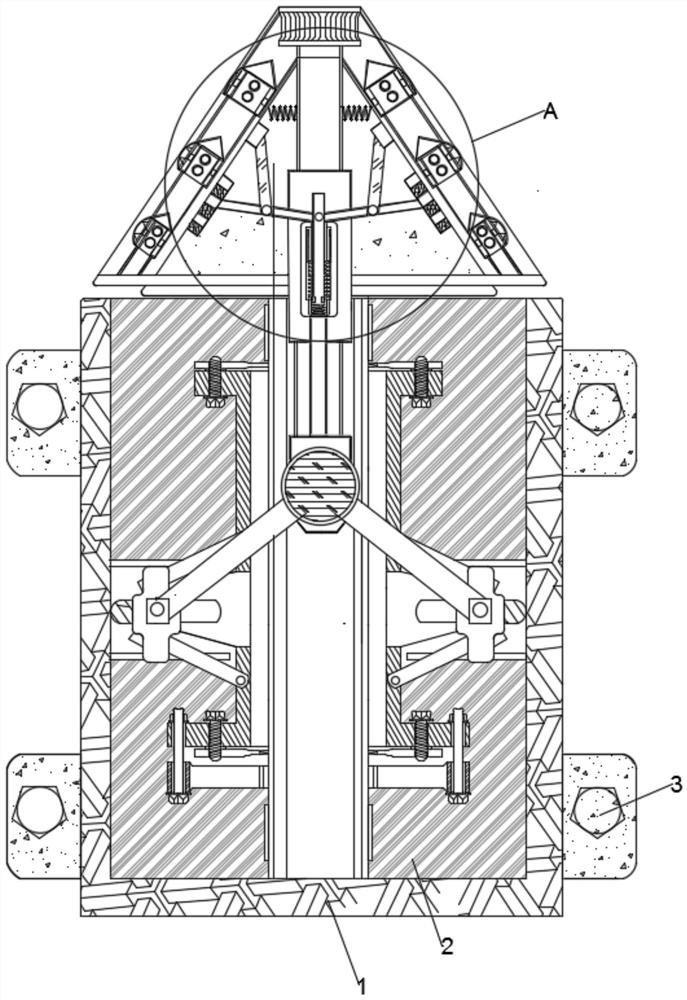 Anti-collapse human body tubular structure support device with automatic supporting function