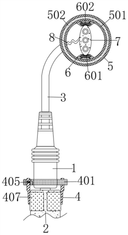 Single-point type acne removing device