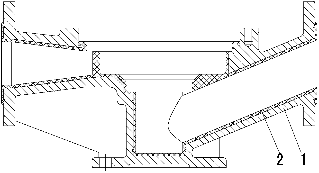 Vertical fluorine-lined pipeline chemical pump