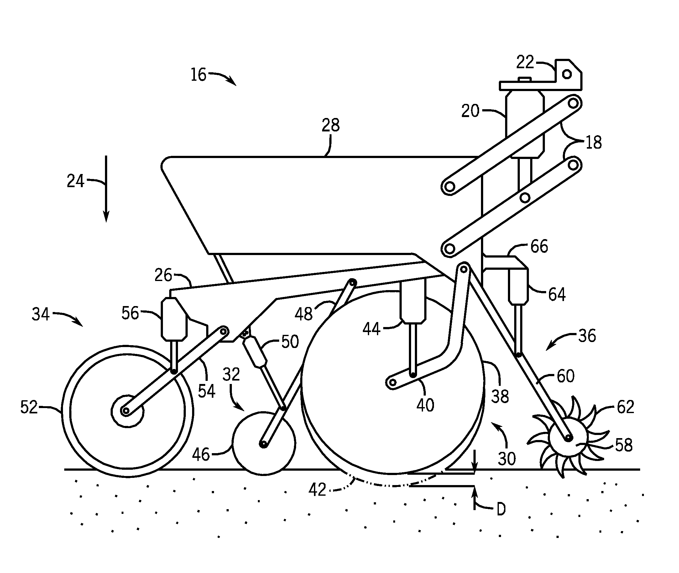 Manual backup system for controlling fluid flow to cylinders within an agricultural implement
