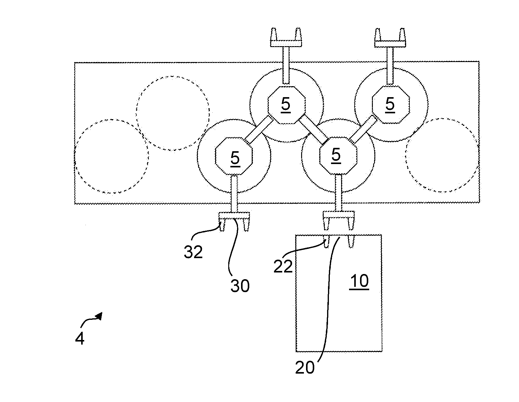 Container treatment system and handling device