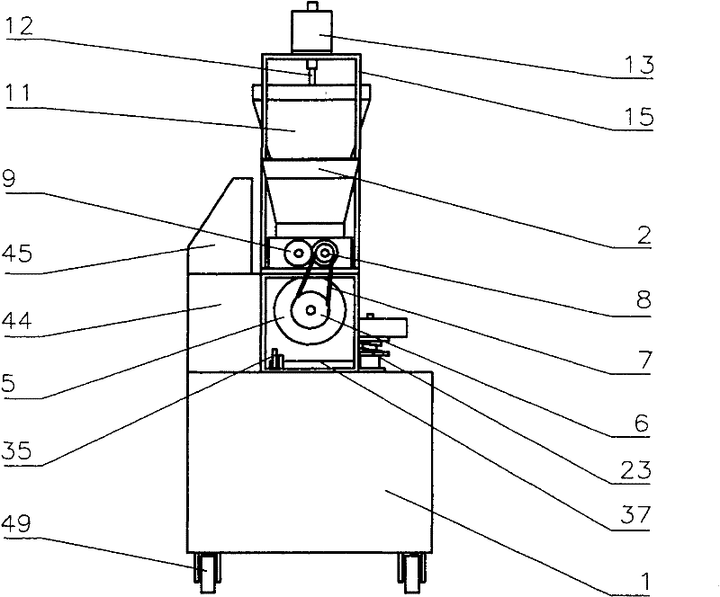 Circular cockled steamed stuffed bun processing machine