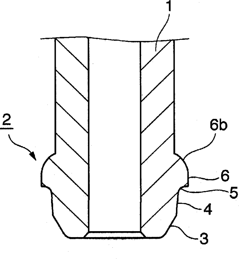 High-pressure fuel injection tube having connection head and method for producing the same