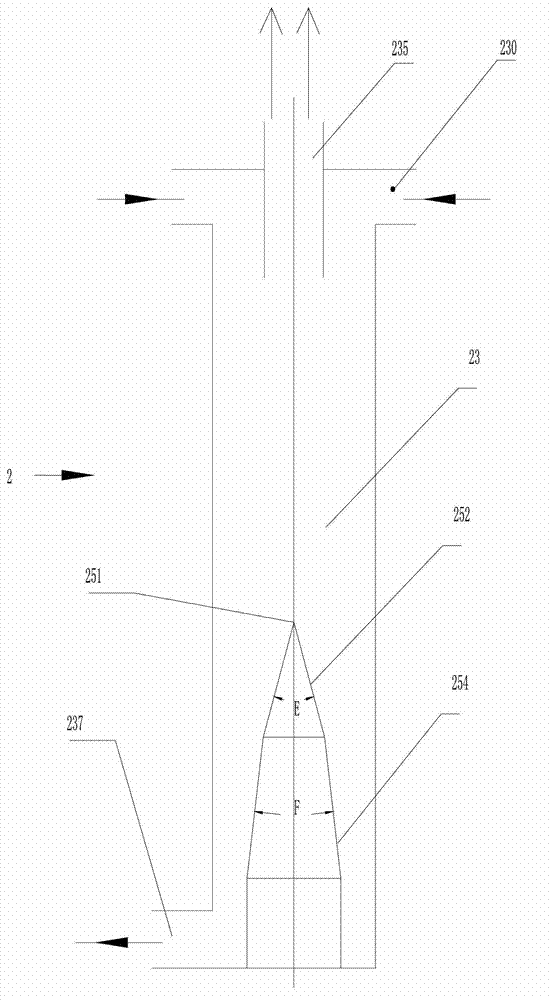 Underground two-stage cyclone separator