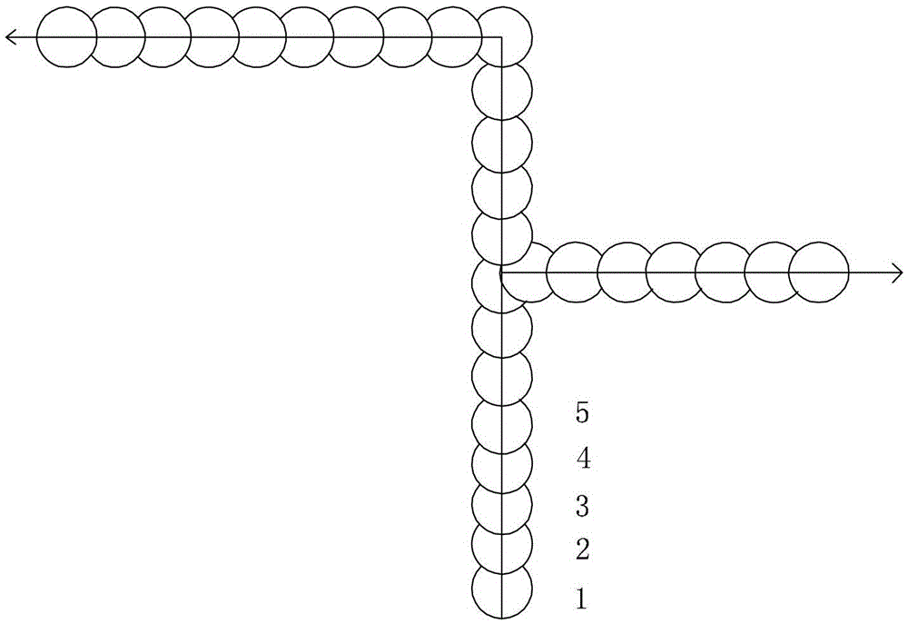 A directional continuous sound flow and lighting fire escape pointing method and system