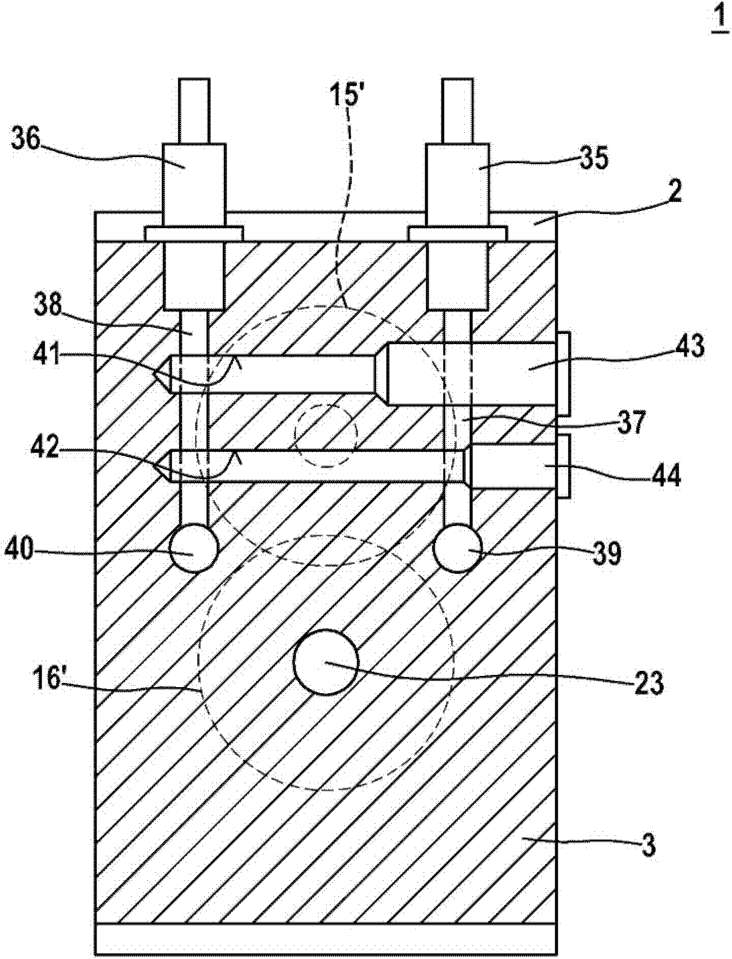 Fuel pump with an overflow and a bypass valves