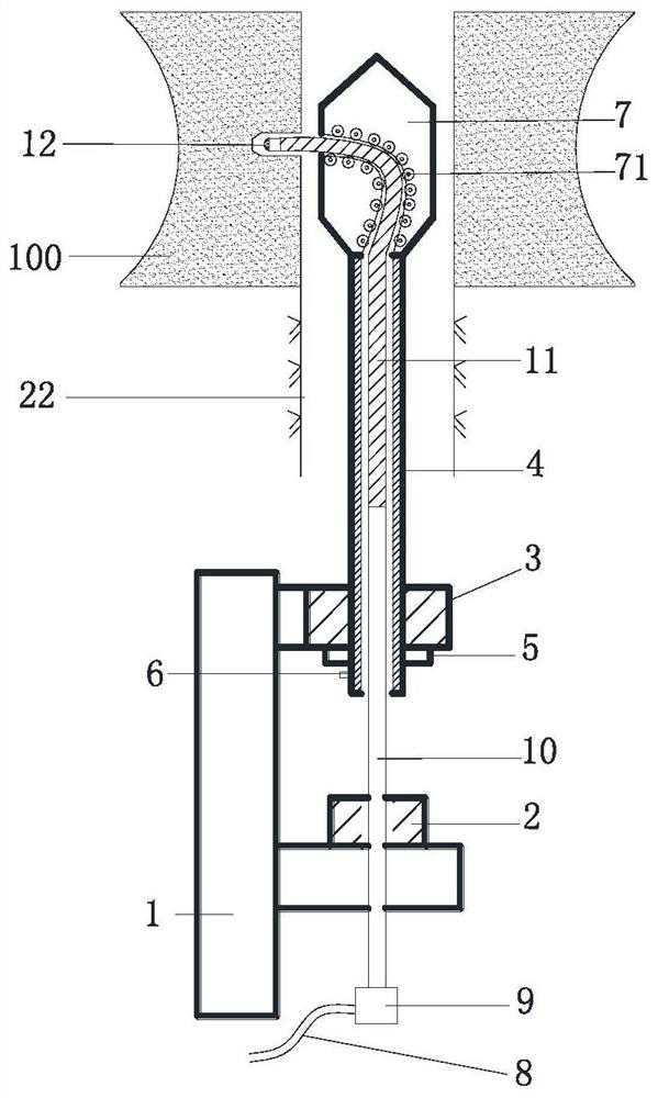 Coal seam reticulated gas extraction drilling construction method of water jet drilling machine