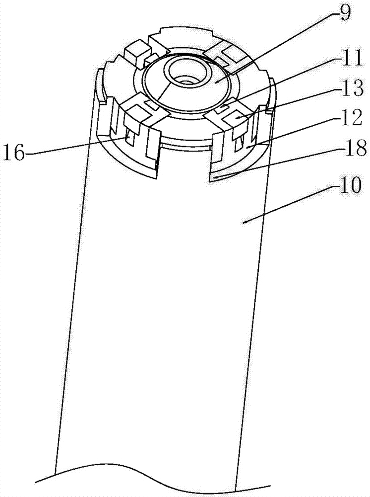 Demolding mechanism for internally-threaded piece with reverse buckles