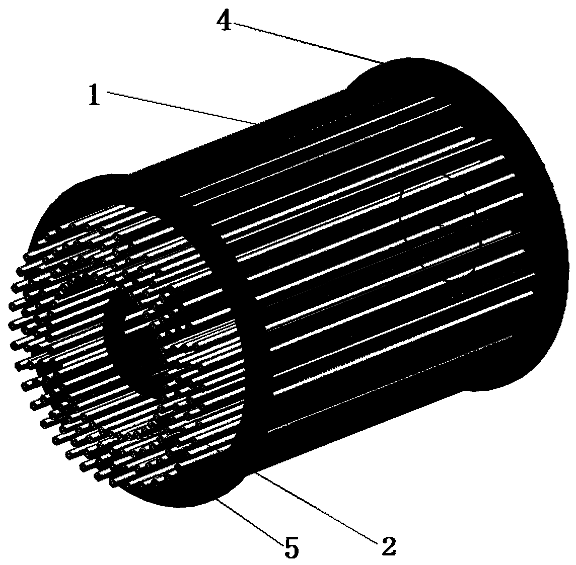 Defrosting device for dense heat exchanger